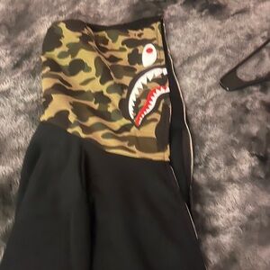 Bape Camouflage and Black Shark Jacket ( WGM ON THE SLEEVE )